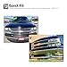 AUTEX C61010A Chrome Billet Grille Insert Combo Compatible with 1999-2002 Chevy Silverado 1500/2500, 2000-2006 Chevy Tahoe/Suburban Grill Polished Aluminum