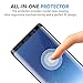 Galaxy Note 8 Screen Protector, Cubevit Full Coverage / Bubble Free / Anti-Scratch / HD Clear 3D Curved Premium Tempered Glass Screen Protector Film for Samsung Galaxy Note 8 2017 - Black