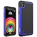 LG X Power Case, OEAGO LG X Power Case [Shockproof] [Impact Protection] Hybrid Dual Layer Defender Protective Case Cover for LG X Power (2016 Release) - Blue