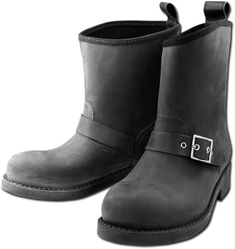 Amazon Puddle 雨靴 エンジニアショート レインブーツ レディース ブラッシュド加工 レインシューズ Md Eu 6014 Puddle レインシューズ