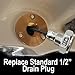 Tidal Wake IP68 Underwater 1/2in Standard Boat Drain Plug LED Light, Brilliant Underwater Lighting in Minutes! No Holes to Drill!