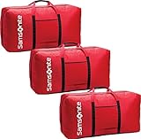 Samsonite Tote-a-ton 33 Inch Duffle Luggage (One Size, Red - 3 Pack Boxed)
