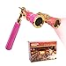HQRP 3 x 25 Opera Glasses w/Crystal Clear Optic (CCO), LED Light, Extendable Handle/Pink-Pearl with Gold Trim in HQRP Gift Box