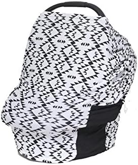 EXCLUSIVE Design - Multi Use 4 in 1 Baby Car Seat Cover - The Best Baby Shower Gift - Citi Babies Cover is also a Shopping Cart Cover, Nursing Cover, &amp; High Chair Cover. New Mom Gift in Aztec Tribal.