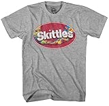 Skittles Tasty Colors Rainbow Candy Adult Men's Graphic Tee T-Shirt (Large)