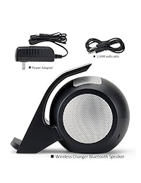 Rápido Cargador Inalámbrico Con Altavoz Bluetooth para Samsung Galaxy Note 8 S8 S8 Plus S7 Edge S7 S6 edge Plus Note 5, iPhone X iPhone 8 iPhone 8 plus y otros dispositivo de carga inalámbrico.