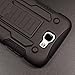Note 2 Case, Galaxy Note 2 Case Kmall Shockproof Heavy Duty Protection Hybrid Full Body Rugged Case Rubber Dual Layer Holster Note 2 Cover for Samsung Galaxy Note 2 N7100 with Kickstand(Black)