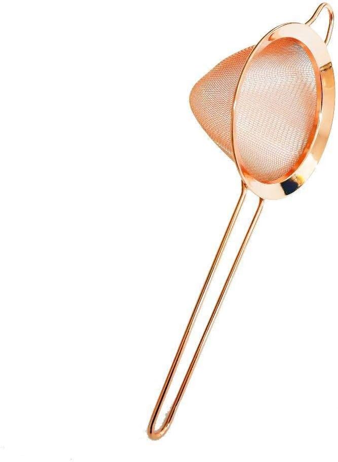 Cocktail Strainer Cocktail Shaker with Strainer Stainless Steel Slippery Cocktail Filter Fine Hole Angle Filter