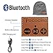 Pococina Upgraded 4.2 Bluetooth Beanie Music Hat Winter Knit Hat Cap Wireless Headphone Musical Speaker Beanie Hat as Christmas Birthday Gifts for Men Women Teen Girls Boys, Built-in Mic - 012 Gray