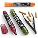 ARTEZA Pastel Liquid Chalk Markers, Set of 16, Tweezers, Labels, Stencils, Erasable, Water Based Pens for Chalkboards, Glass, Windows, and More