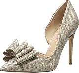 Betsey Johnson Women's Prince D'Orsay Pump, Gold, 11
