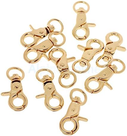 10 Heavy Duty D Ring Snap Hook Trigger Lobster Clasps Clips Dog Lead Keyring