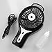D-FantiX Handheld Fan Battery Operated Portable Water Misting Fan Personal Mist Fan for Travel, Home and Outdoor (Black)