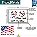 No Smoking No Vaping Sign, 7