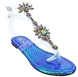 Liliana Marlo-9 Gladiator Lucite Clear Strap