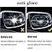 PRETTYGAGA Anti Fog Film Car Rear View Mirror Waterproof Film Protective Film Anti Glare Rain Pack of 2 (150100)