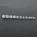 Long Way Stainless Steel Stud Earrings set Cubic Zirconia Inlaid,3mm-8mm 6Paris