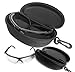FitSand Hard Case Compatible for Howard Leight by Honeywell R-03570 Genesis Black Frame/Clear Lens Shooting Glasses