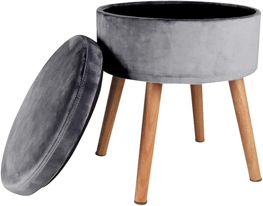 Qazxsw Make-up-Hocker/Massivholz-Fußschemel, Aufbewahrungshocker für