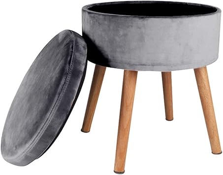 Qazxsw Make-up-Hocker/Massivholz-Fußschemel, Aufbewahrungshocker für