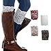FAYBOX Women Lace Floral Boot Cuffs Leg Warmer Socks Pack of 4 CRI