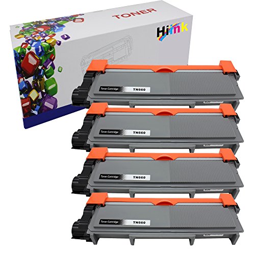 HIINK Comaptible Toner Cartridge Replacement for Brother TN-660 TN660 TN630 High Yield Toner Cartridge use with HL-L2300D HL-L2305W HL-L2340DW HL-L2360DW HL-L2380DW MFC-L2680W(Black, 4-Pack)