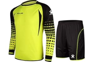 KELME Soccer Goalie Jersey Padded Uniform Kit - Goalkeeper Jersey, Shorts, Socks - Mens Football Padded Shirt Kids/Adult size