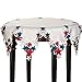 Collections Etc Americana Stars Patriotic Round Table Topper, White