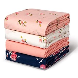 Momcozy Muslin Swaddle Blankets, Soft Silky Baby Blankets 47 x 47 inches, Breathable Bamboo Swaddle Blankets, Newborn…