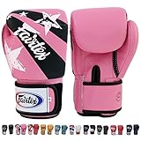 Fairtex Gloves Muay Thai Boxing Sparring BGV1 Size 8, 10, 12, 14, 16 oz in Black, Blue, Red, White, Pink, Classic Brown, Emerald Green, Thai Pride, US, Nation and more
