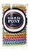 L. Erickson Grab & Go Ponytail Holders, Rainbow Metallic, Set of Fifteen - Exceptionally Secure with Gentle Hold
