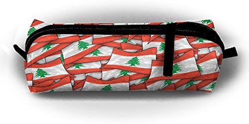 Lebanon Flag Wave Collage Pencil Bag Pouch Pencil Case Multifunctional School Supplies For Watercolor Pens &amp; Markers | Perfect Gift For Students &amp; Artist