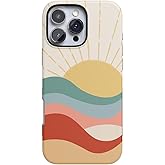 Casely iPhone 16 Pro Max Case | Here Comes The Sun | Colorblock Sunset | Bold Protective Design | Compatible with MagSafe