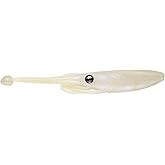 Nomad Design Live Ops Jerksquid 5&rdquo; Unrigged Jerkshad Soft Bait Lure, Ultra-Realistic Squid with Reactor-UV &amp; Glow, (4 Pack), for Striped Bass &amp; Snook