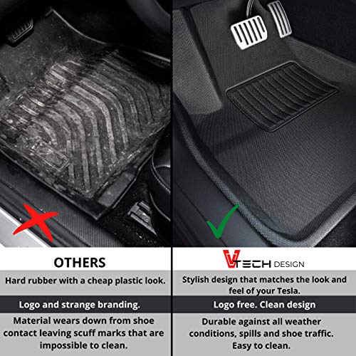 V Tech Design Tesla Model 3 Floor Mats 2021 2022 Updated Deeper