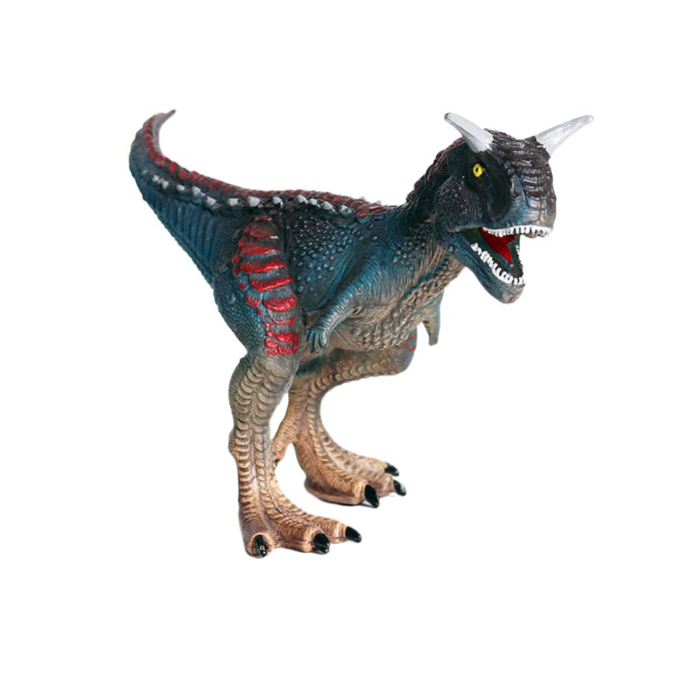 Healifty Dinosaur Figurines Toy Plastic Carnotaurus Dinosaur Figure Animal Action Figure Cake Topper for Kids Education Toys Gifts