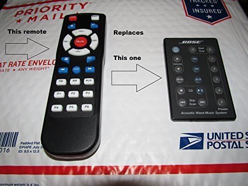 Remote for Bose® Acoustic Wave® Music System I / CD-3000 with 5-CD Changer keys Remote 6 MONTHS WARRANTY INCLUDED