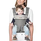 Ergobaby 360 All Carry Positions Award-Winning Ergonomic Baby Carrier, Dewy Grey