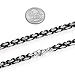 Stainless Steel Cross Pendant Necklace Mens Boys Chain 5mm Byzantine Chain 22