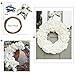Veryhome Hydrangea Artificial Silk Fake Flower Bunch Bouquet Arrangements for Home Wedding Garden Floral Decor Pack of One (White)