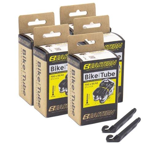 Eastern Bikes INNER TUBE COMMUTER 700X35/43C 60MM (PRESTA) IN BLACK - Kits (5 Pack)
