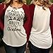 FAPIZI ♥ Women Blouse ♥ Women Long Sleeve Christmas Elk Reindeer Letter Printed T-Shirt (XL, White)
