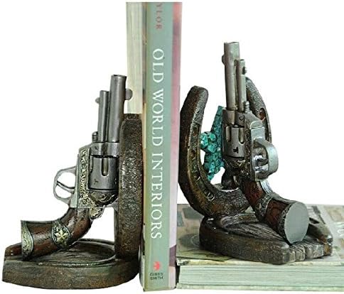 Cowboy Horseshoe Book Ends Bookends Old West Western Style and Design