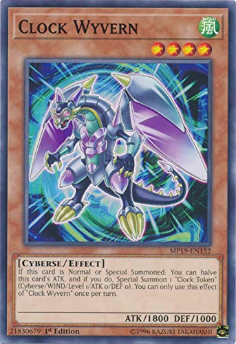 Yu-Gi-Oh! - Clock Wyvern - MP19-EN152 - Common - 1st Edition - 2019 Gold Sarcophagus Tin Mega Pack