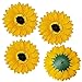 Supla 30 Pcs Fake Sunflower Artificial Small Sunflower Heads in Yellow - 3.5