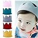 Itaar Baby Boy Girl Crown Hat Birthday Warm Soft Knit Crochet Beanie Warm Cap Multicolor