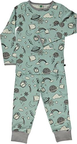 Smafolk Space Pyjama Set - Ether Blue - 92-98cm - 2-3 Years