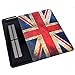 HDE MacBook Pro 13 Inch Retina Case Hard Shell Cover Rubberized Soft Touch Plastic with Silicone Keyboard Skin Fits (No CD Drive) Model A1425 and A1502 (UK Flag)
