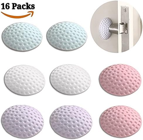 16pcs Silicone Wall Protectors Self Adhesive Door Handle Bumper Guard Stopper Rubber Stop