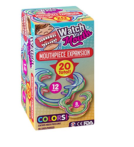 Watch Ya Mouth - Multicolored Mouthpieces - Cheek Retractors Fun for Families, Adult, and Kids Game Night to Speak Phrases (2 Sizes, 20-Pack)